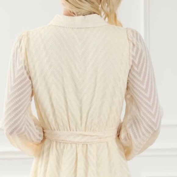 Surplice Long Sleeve Mini Dress - Picture 8 of 15